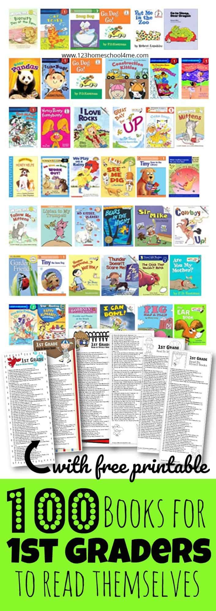 100 Fun 1St Grade Reading Level Books (Free Printable Pdf) with regard to Free Printable Books For 1St Graders
