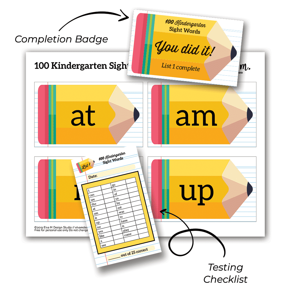 100 Kindergarten Sight Words Printable Flash Cards - Paris Corporation inside Free Printable Sight Words For Kindergarten Flash Cards
