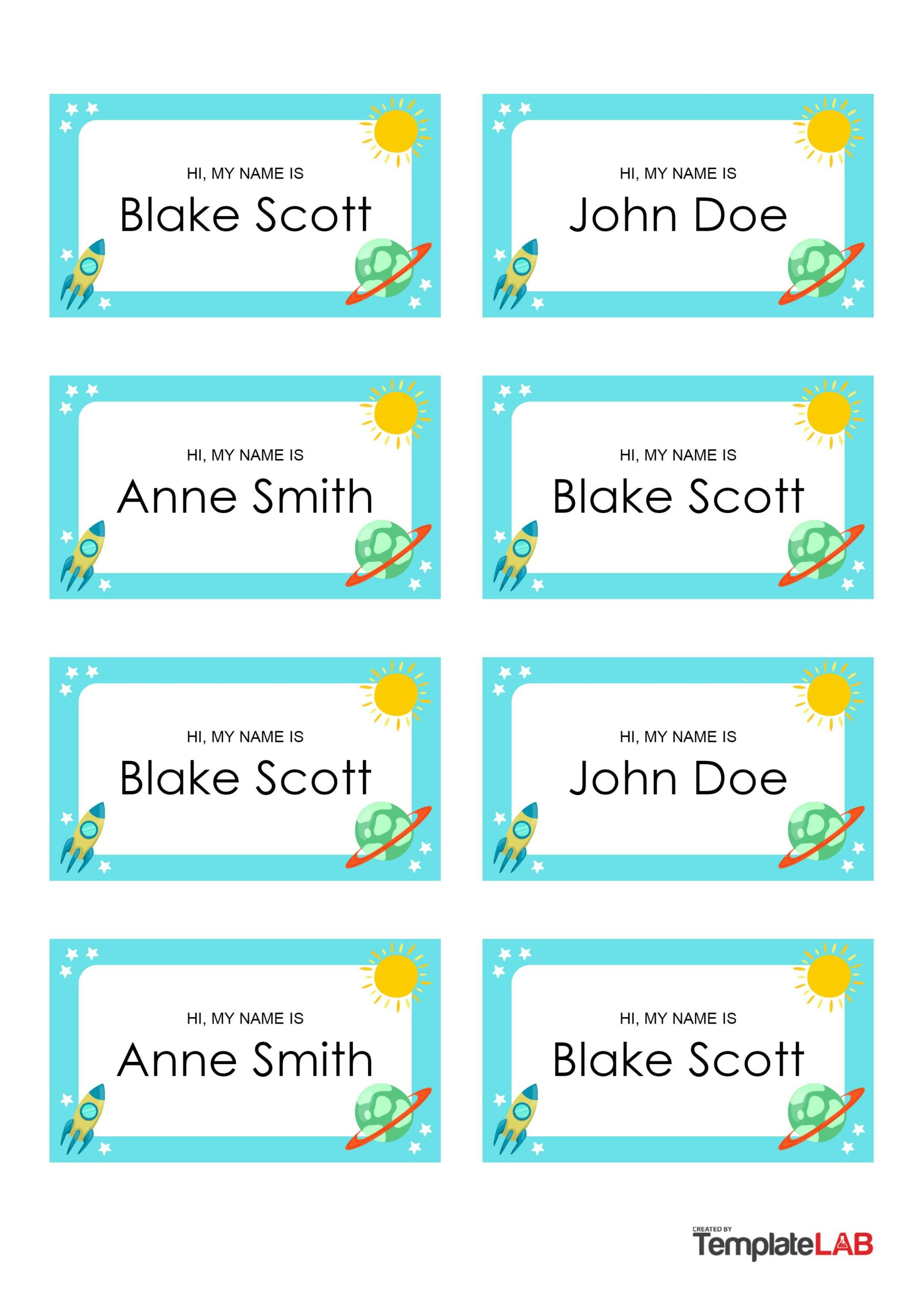 19 Editable Name Tag &amp;amp;Amp; Name Badge Templates [Free within Free Printable Name Tag Template