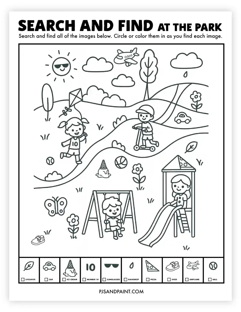 19 Free Printable Search And Find Activities - Pjs And Paint intended for Free Printable Search and Find Pictures