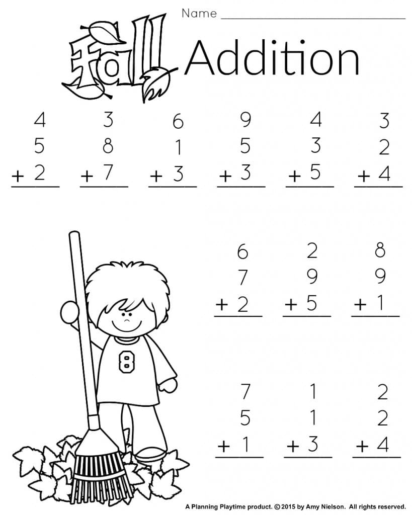 1St Grade Math And Literacy Worksheets With A Freebie! - Planning with Free Printable 1St Grade Worksheets