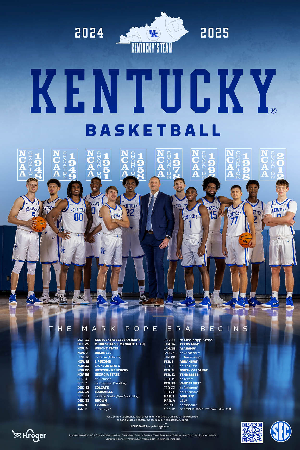 2024-25 Kentucky Men'S And Women'S Basketball Posters Unveiled with Uk Basketball Schedule 24 25 Printable Free