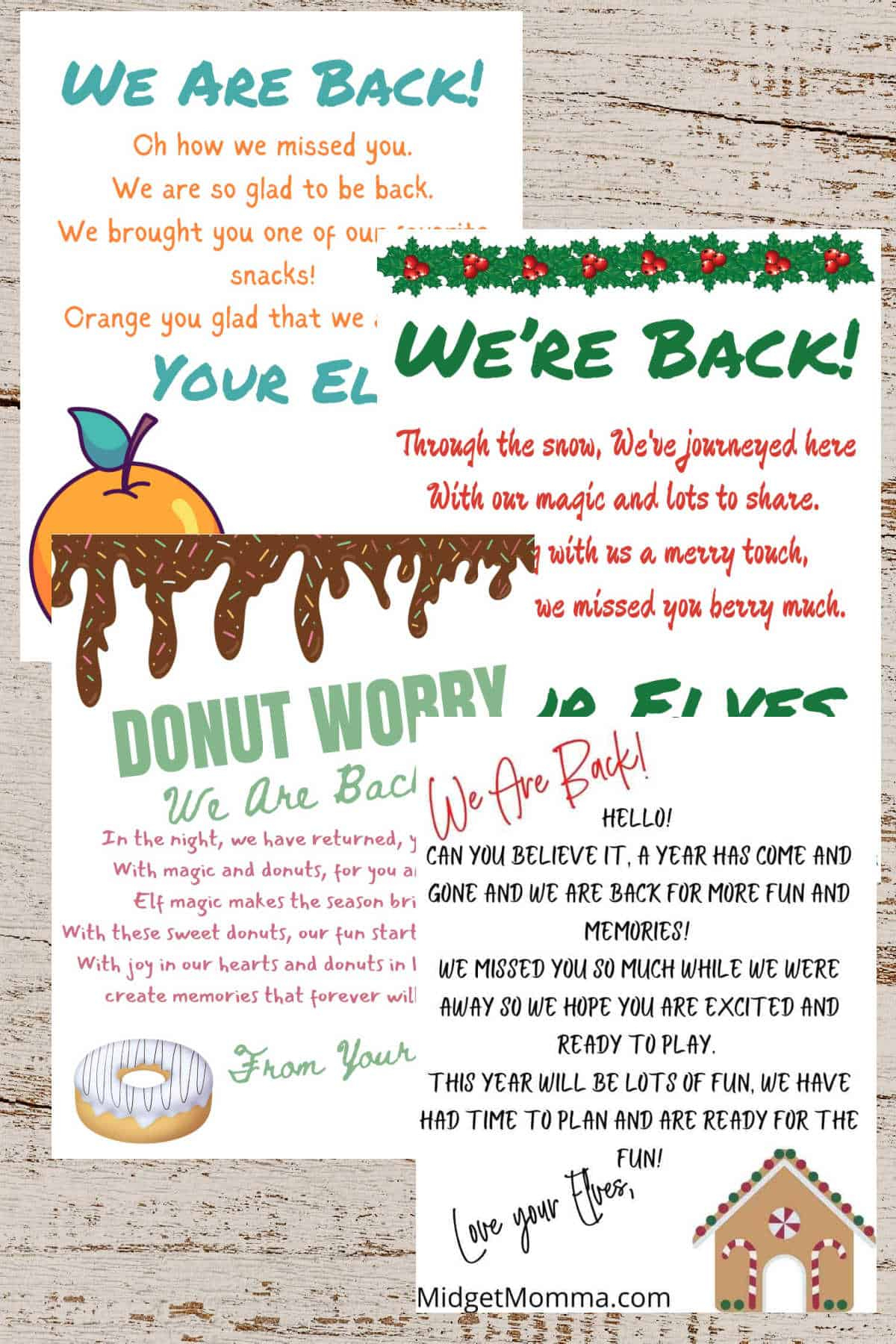 21 Free "We Are Back" Elf On The Shelf Arrival Letters Printables throughout We'Re Back Elf Letter Printable