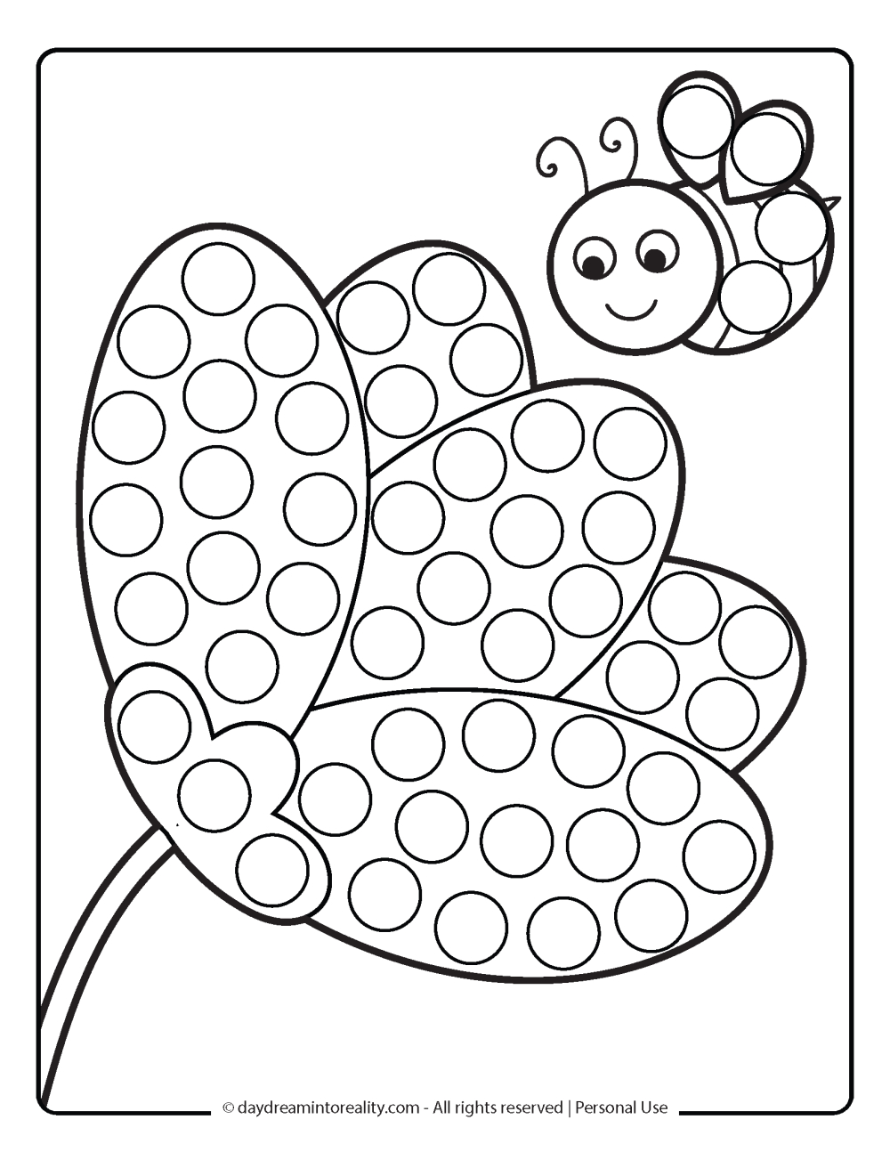 35+ Spring Dot Marker Pages | Free Pdf Printables! ~ Daydream Into regarding Free Do a Dot Printables