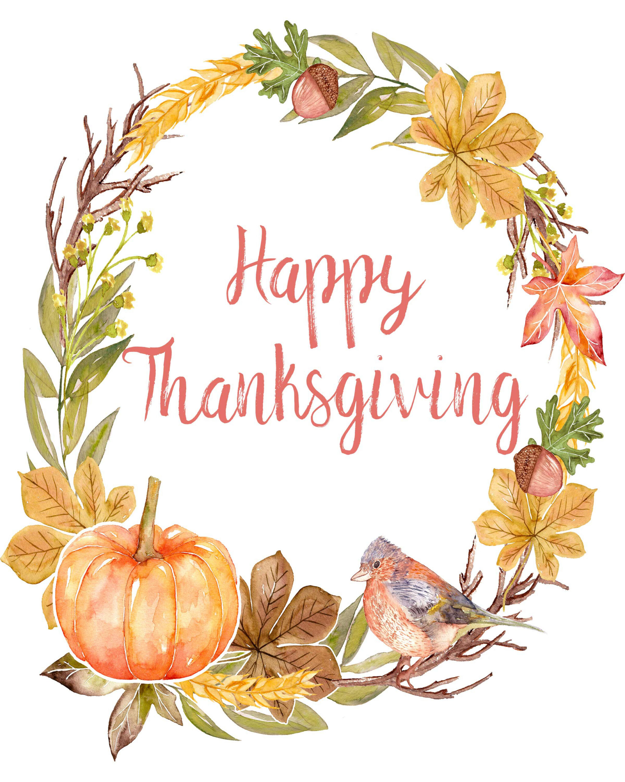 4 Gorgeous Free Printable Thanksgiving Wall Art Designs within Free Printable Pictures of Thanksgiving