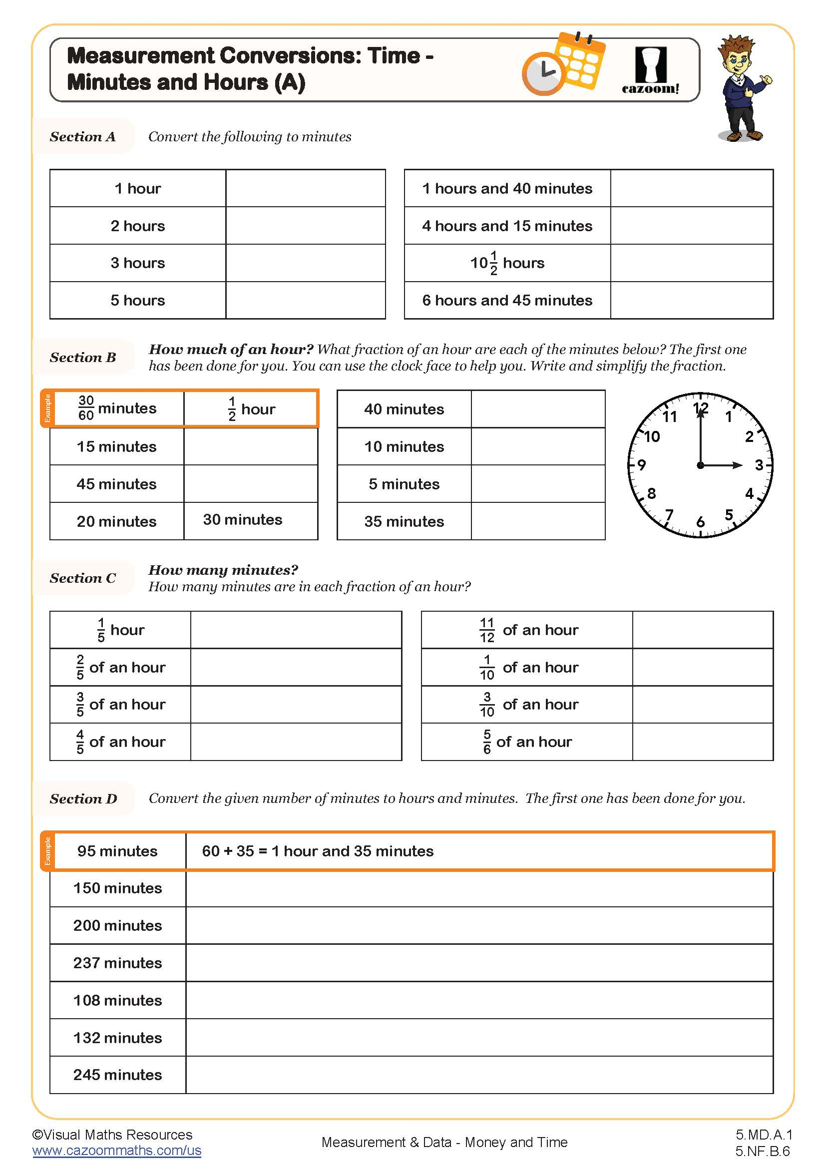 5Th Grade Math Worksheets Pdf | Printable Pdf Worksheets | Cazoom Math intended for Free Printable 5Th Grade Worksheets