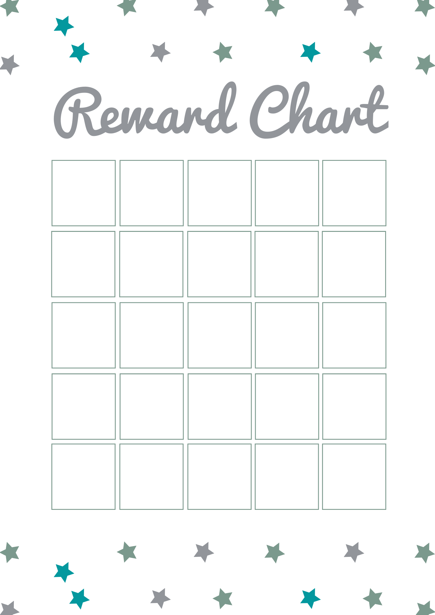 A Simple Reward Chart | Free Printable — Domestic Fashionista in Sticker Reward Chart Free Printable
