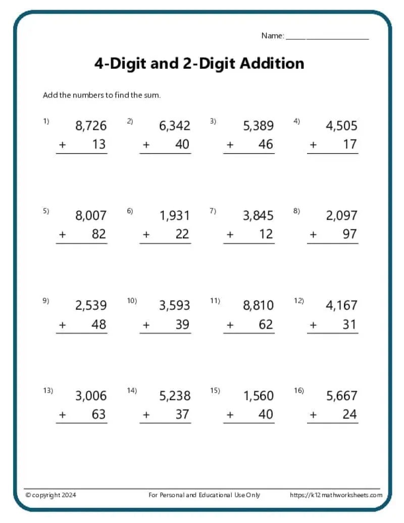 Addition And Subtraction Worksheets throughout Adding And Subtracting Worksheets Printable