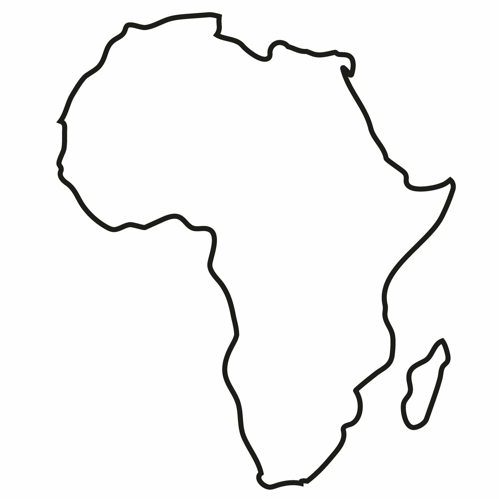 Africa Blank Maps | Mappr intended for Map Of Africa Blank Printable