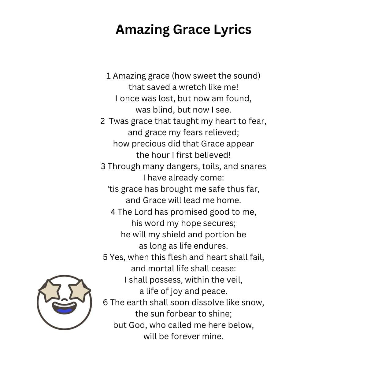 Amazing Grace: Lyrics, Pictures, Origin And More in Words To Amazing Grace Printable