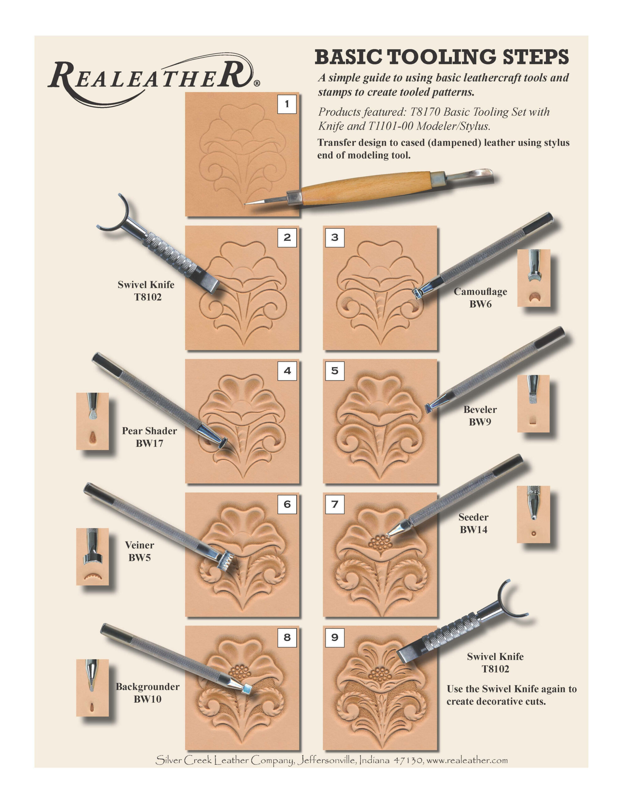 Beginner Free Printable Leather Tooling Patterns - Belem Padoca in Beginner Free Printable Leather Tooling Patterns