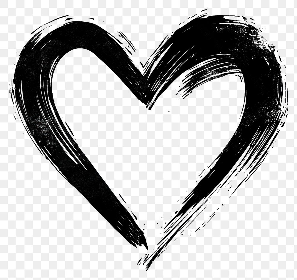 Black And White Heart Images | Free Photos, Png Stickers for Printable Aesthetic Love Sticker Black and White