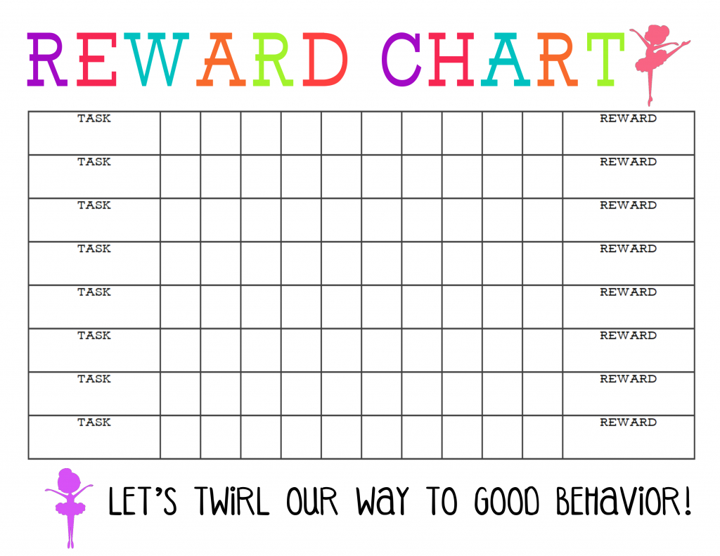 Blank Reward Chart Printable - The Girl Creative with regard to Free Printable Sticker Chart Printable