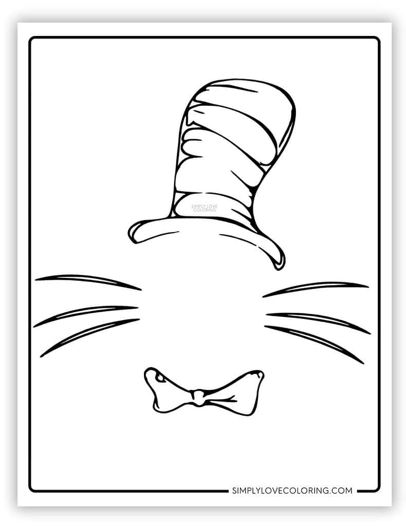 Cat In The Hat Coloring Pages (Free Pdf Printables) – Simply Love pertaining to Cat In The Hat Printable