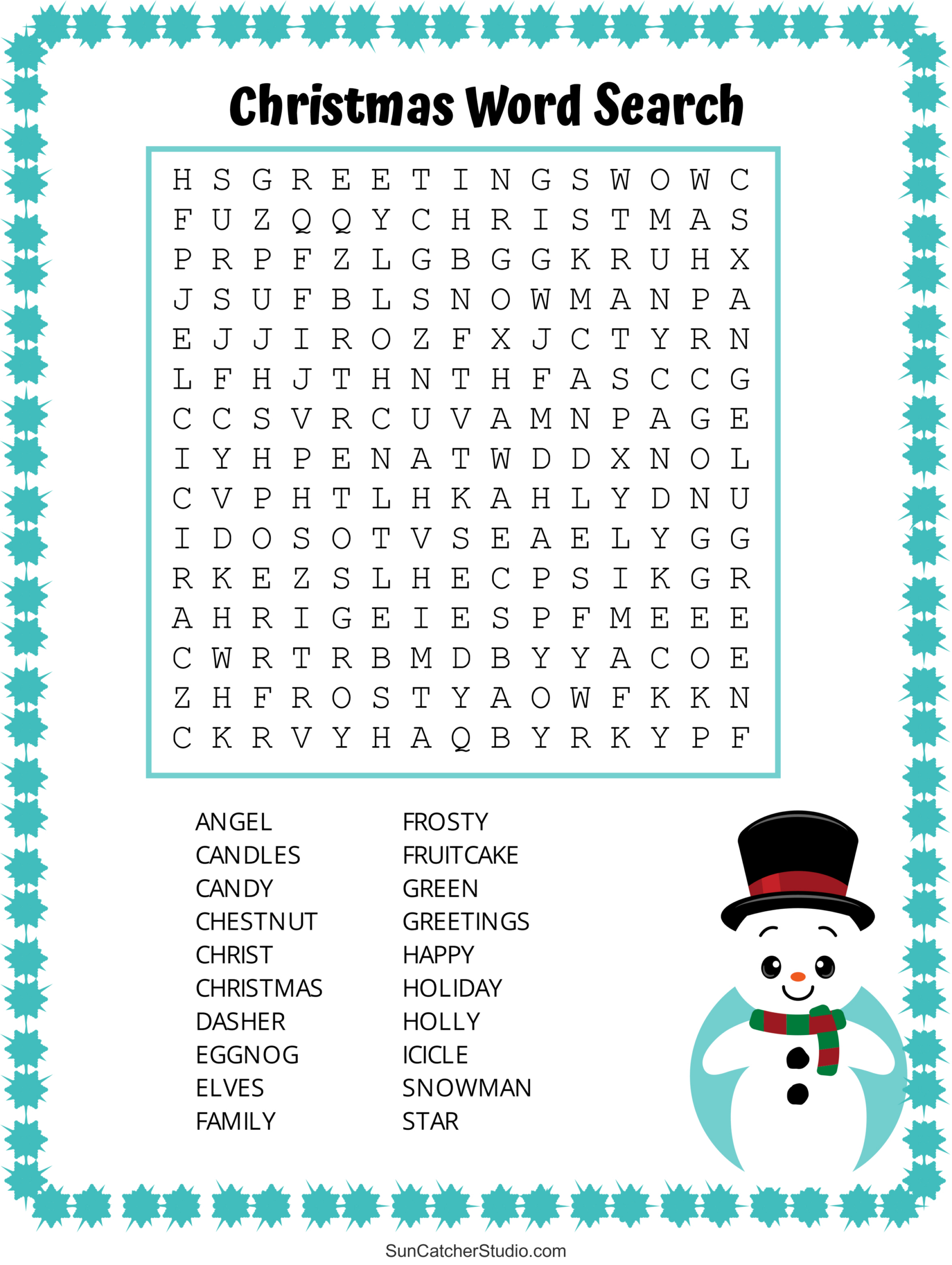 Christmas Word Search (Free Printable Pdf Puzzles) – Free with Printable Christmas Find A Word