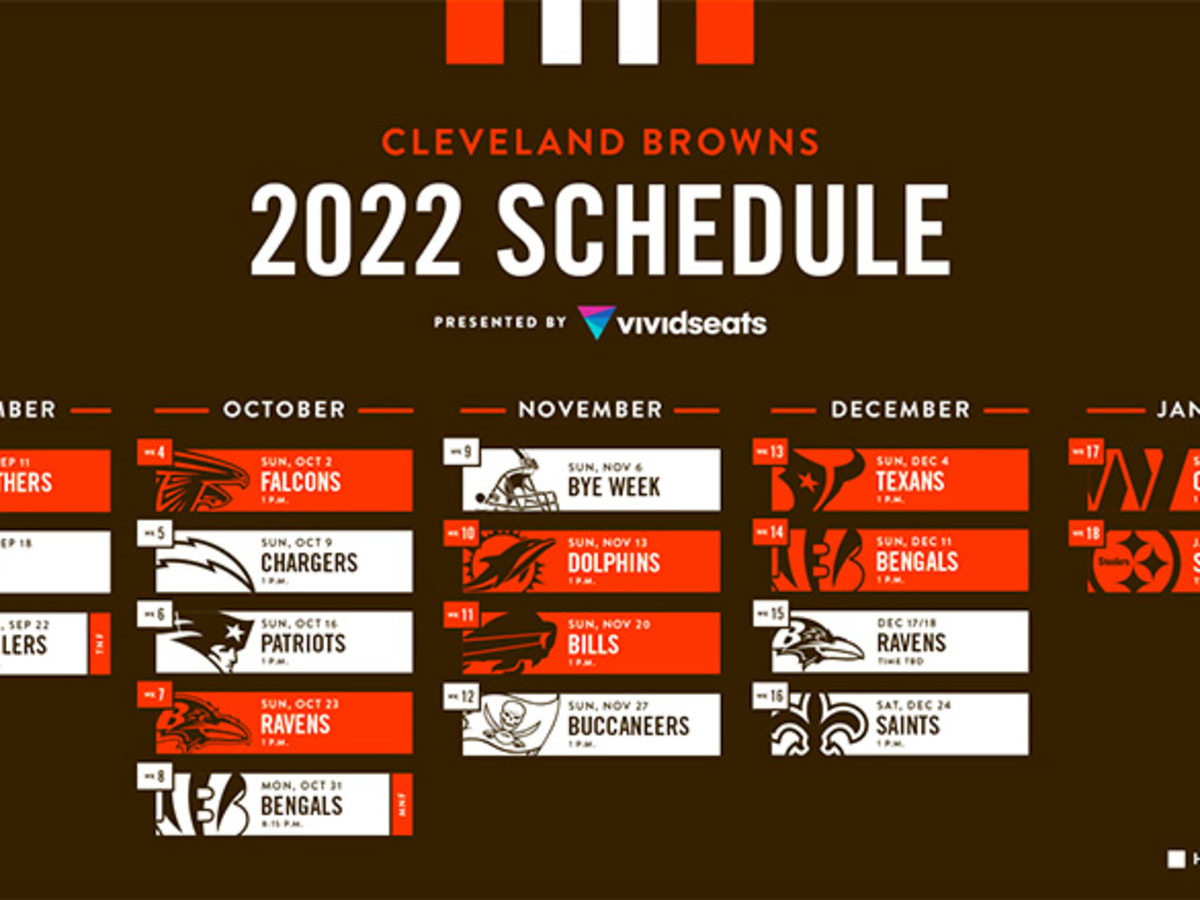 Cleveland Browns Schedule 2022 - Athlon Sports throughout Printable Cleveland Browns Schedule