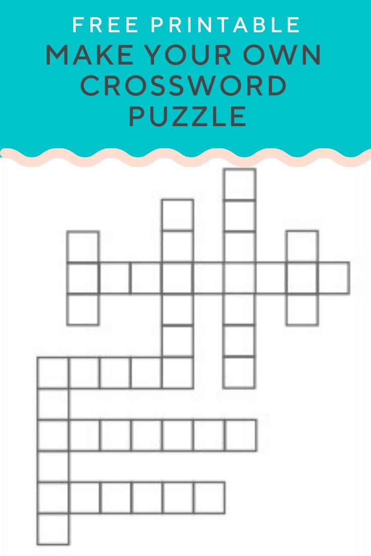 Crossword Puzzle Generator in Create Your Own Crossword Puzzle Free Printable
