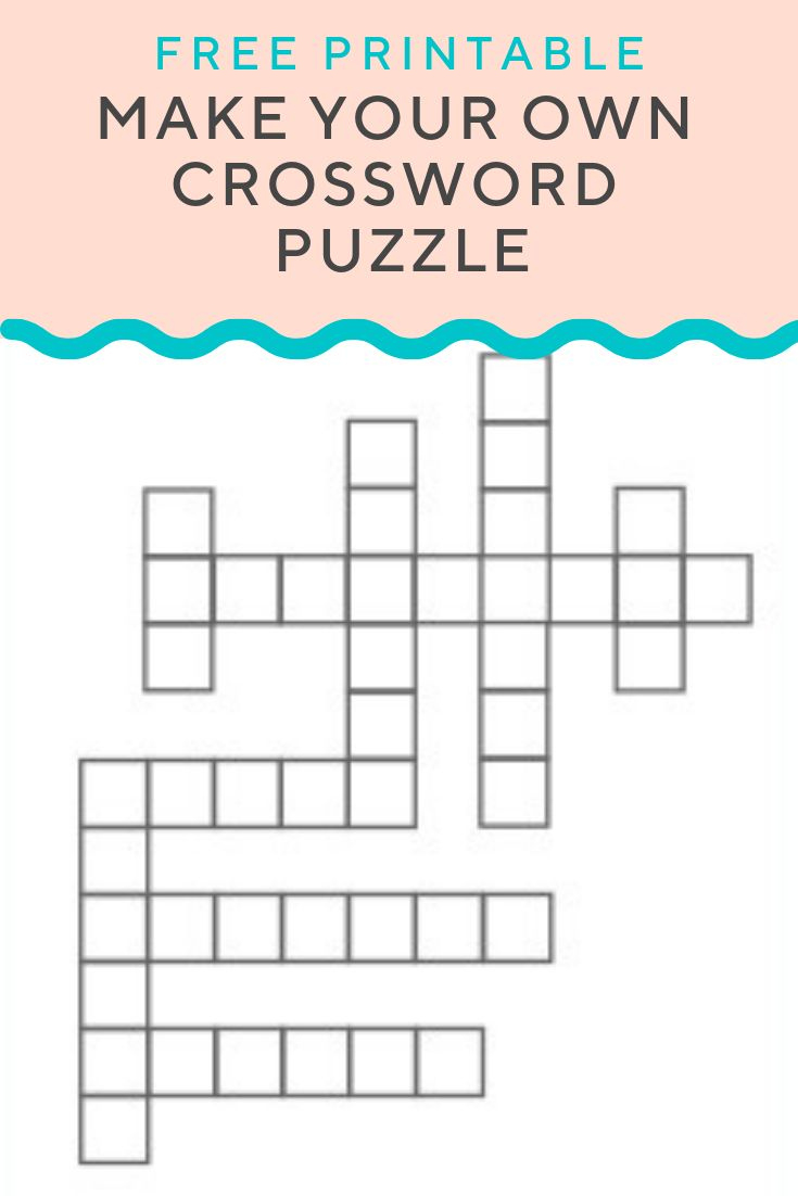 Crossword Puzzle Generator pertaining to Create Your Own Crossword Puzzle Free Printable