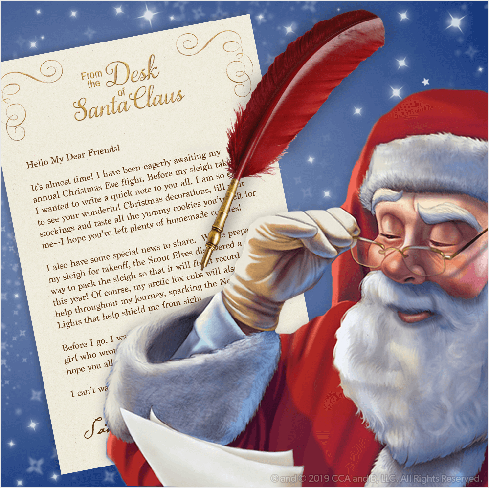 Download A Free, Printable Letter From Santa | The Elf On The Shelf for Free Printable Letter From Santa