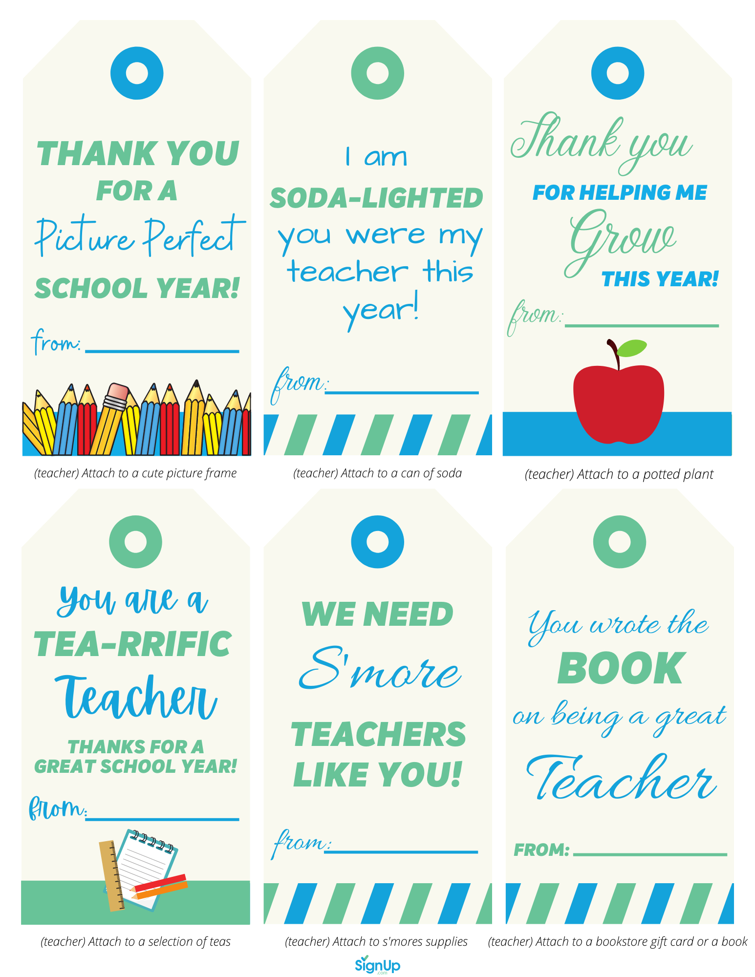 End Of Year Printable Thank You Notes | Signup throughout Teacher Thank You Card Printable