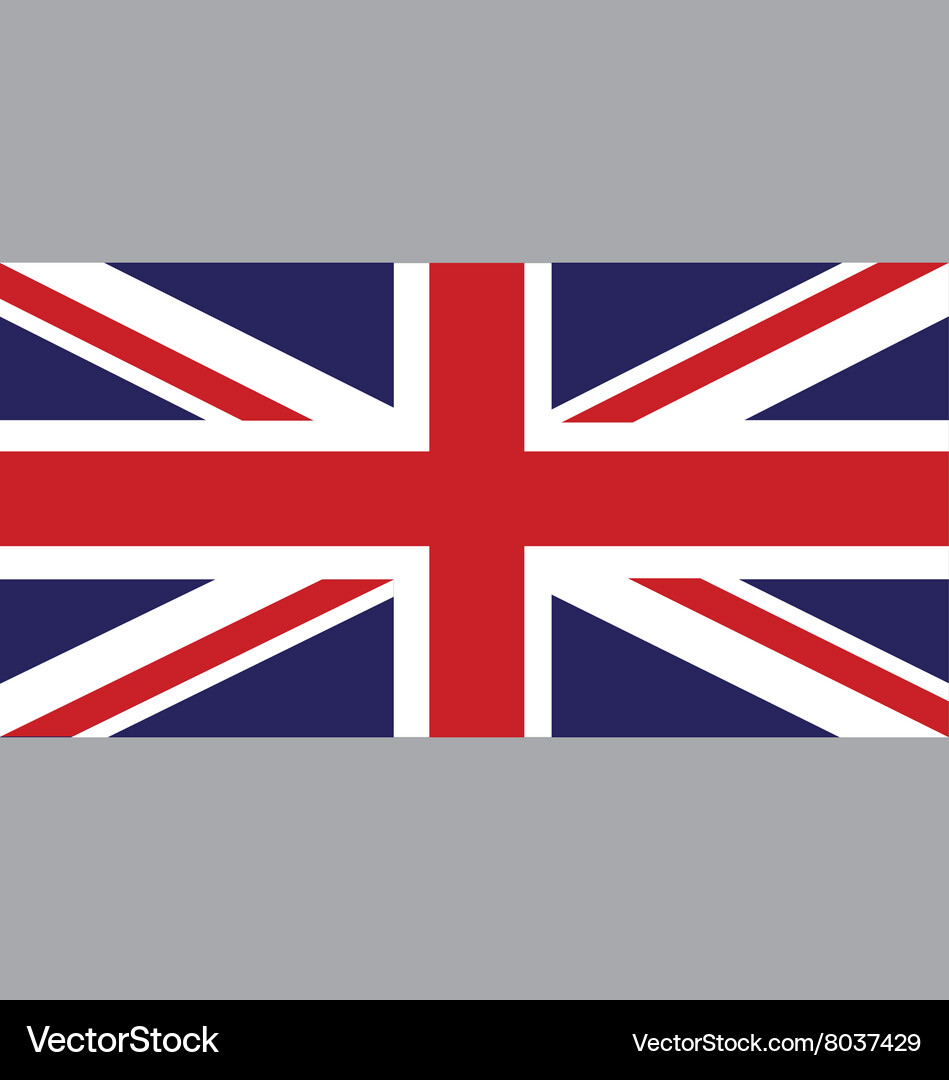 England Flag - Union Jack – Lizenzfreie Vektorgrafik | Vectorstock with Flag of United Kingdom Printable