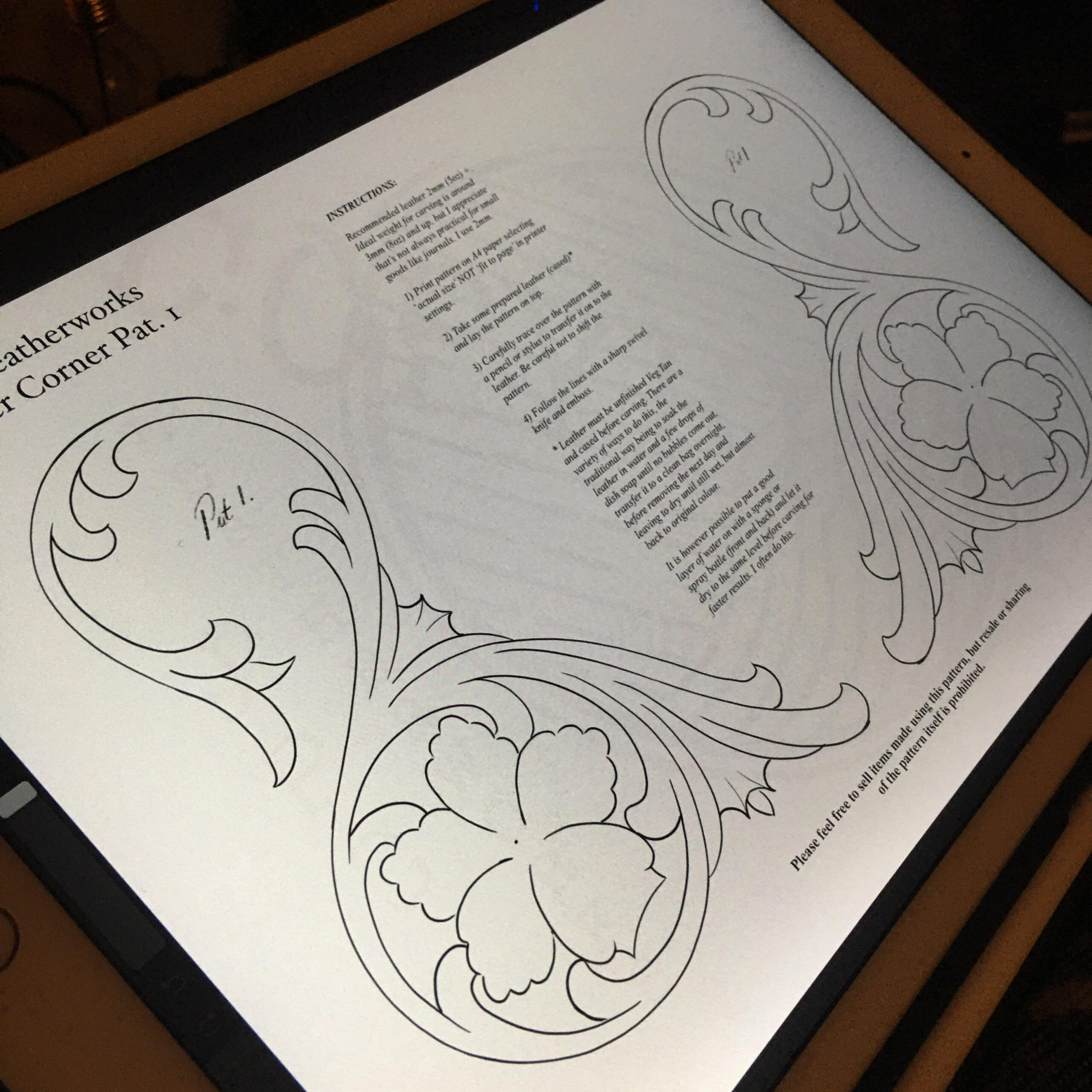 👉 Free Tooling Patterns! 👈 (Link And Info In The Comments within Beginner Free Printable Leather Tooling Patterns