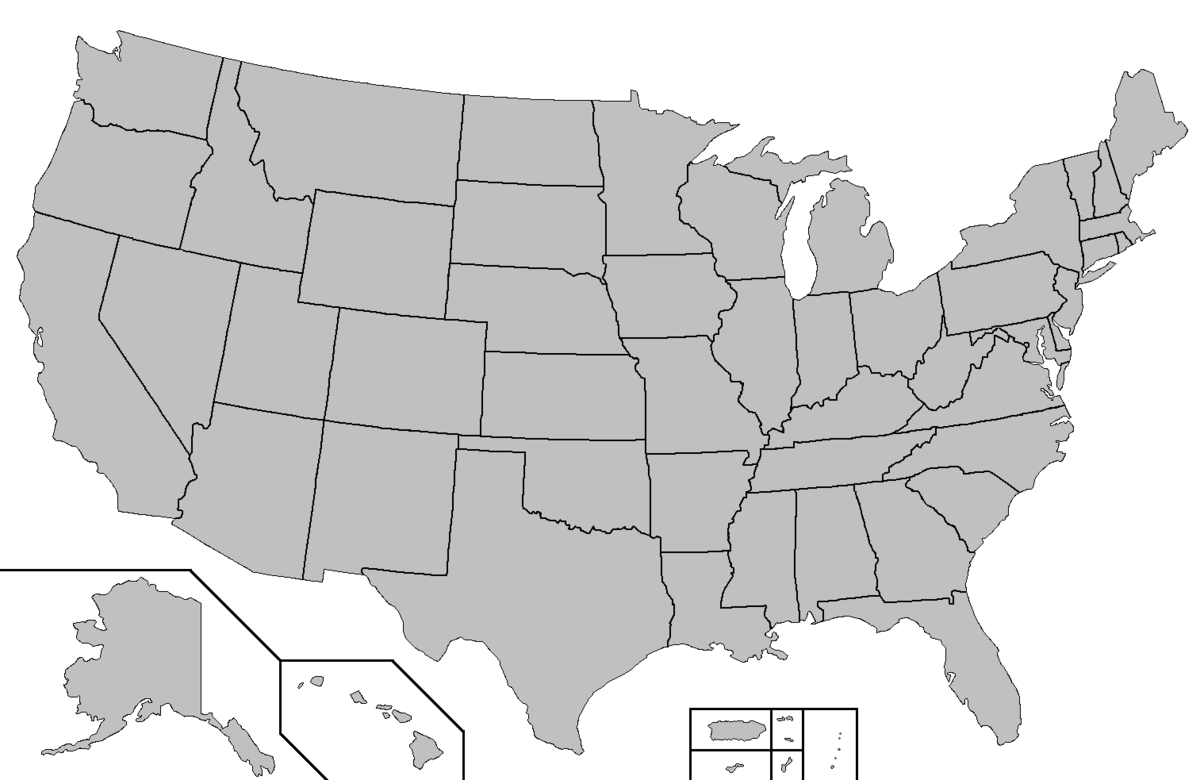 File:blank Map Of The United States - Wikimedia Commons within Blank Map of Us Printable