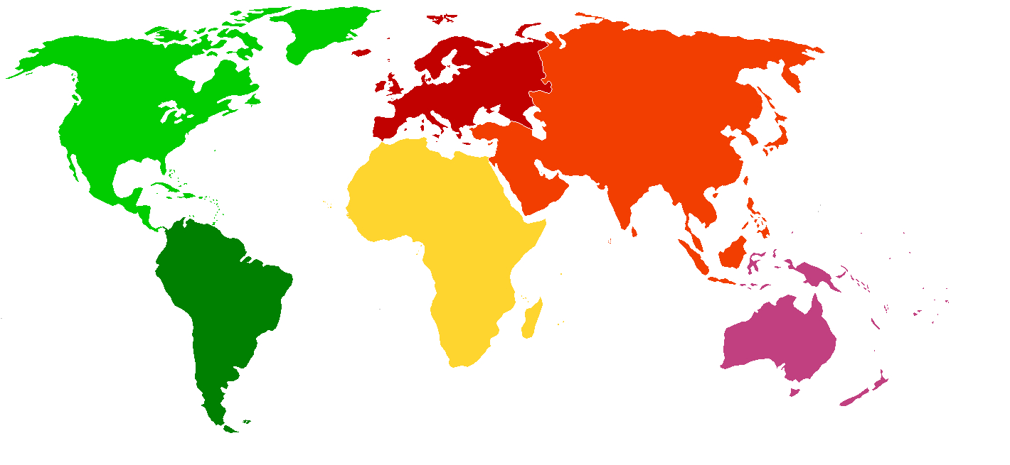 File:blankmap-World-Continents-Coloured - Wikimedia Commons intended for Map of the World Continents Printable