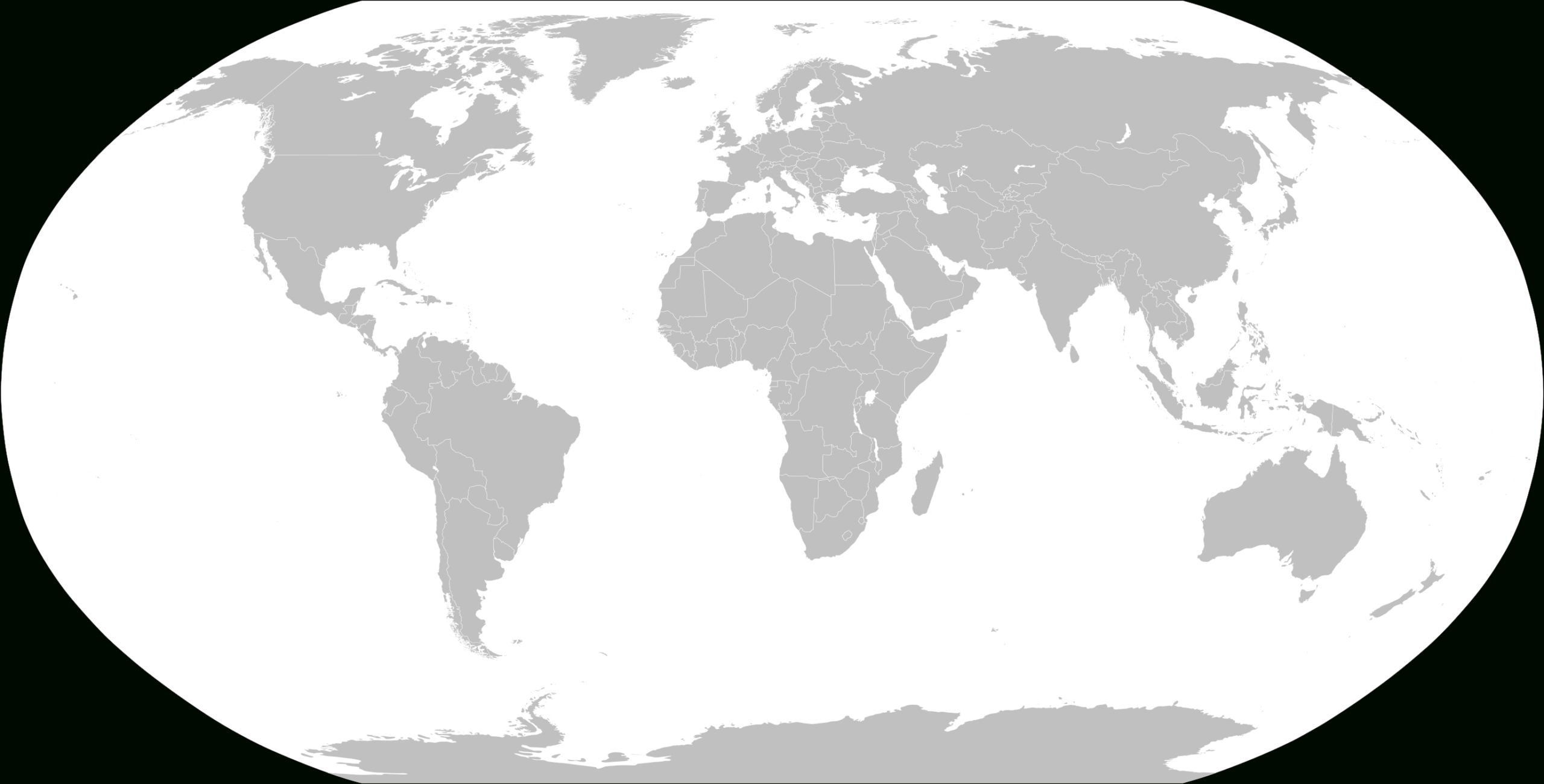 File:blankmap-World.svg - Wikimedia Commons inside Blank World Map Free Printable