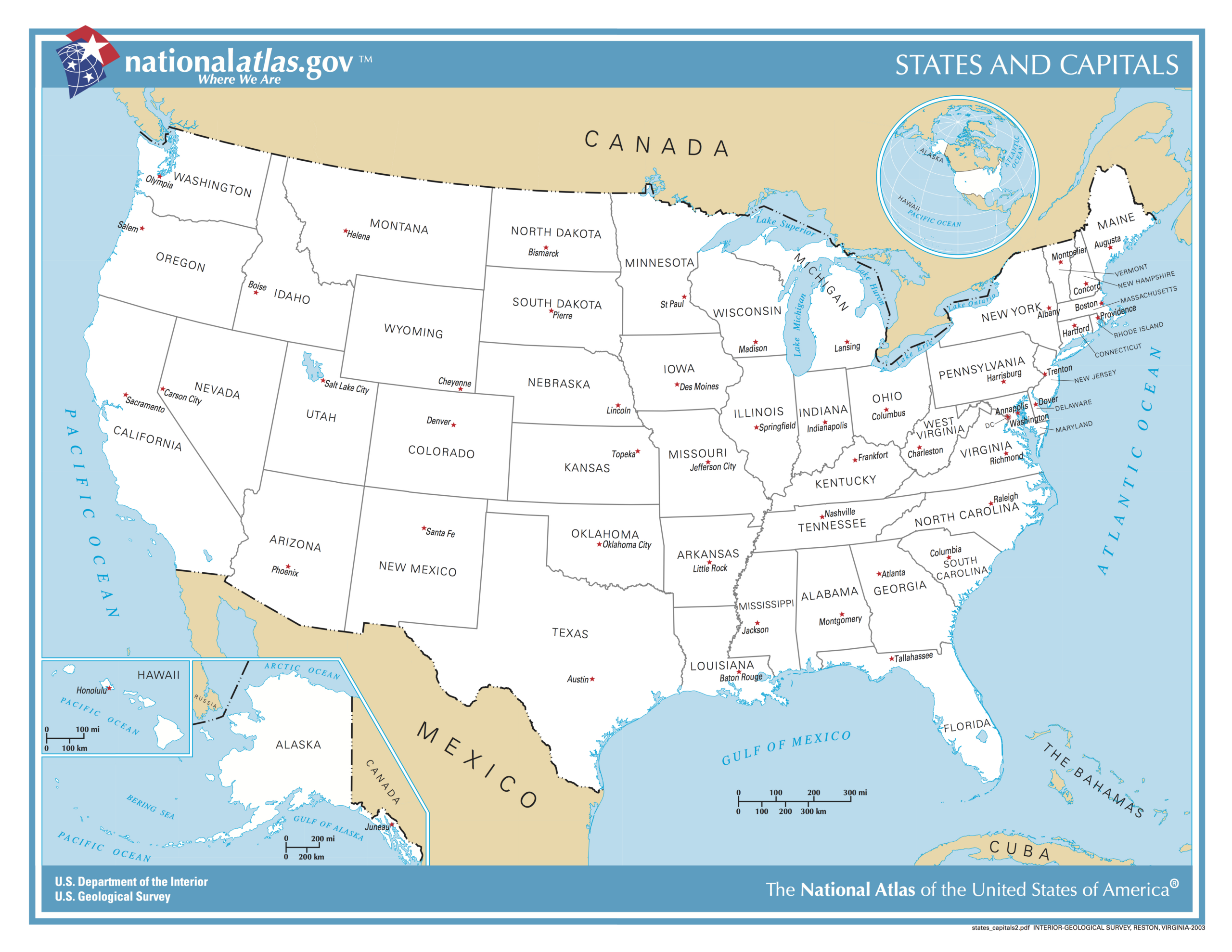 File:us Map - States And Capitals - Wikimedia Commons inside Printable Us Map With Capitals