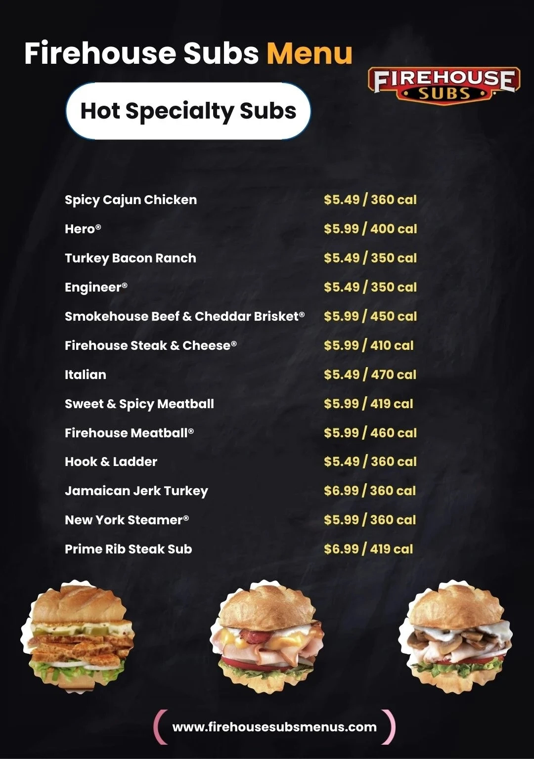 Firehouse Subs Menu With Prices And Pictures November 17, 2025 with Printable Firehouse Subs Menu With Prices And Pictures