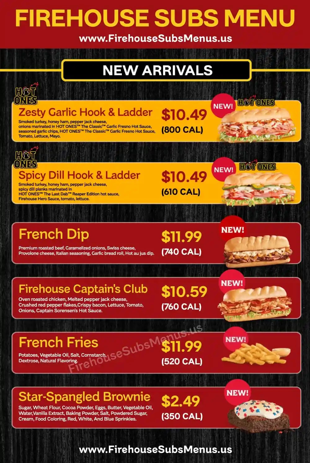Firehouse Subs Menu With Prices | Updated November 11, 2025 intended for Printable Firehouse Subs Menu with Prices and Pictures