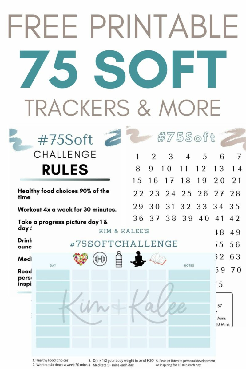 Free 75 Soft Printable Calendar, Worksheet & Template – 75 Soft within 75 Soft Challenge Printable Free