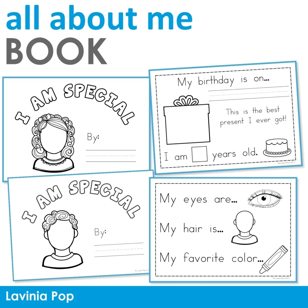 Free All About Me Booklet For Preschool And Kindergarten - In My World throughout Free All About Me Printables