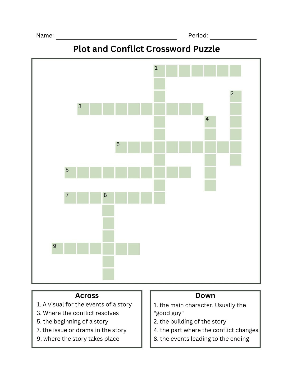 Free And Customizable Crossword Puzzle Templates - Worksheets Library regarding Create Your Own Crossword Puzzle Free Printable