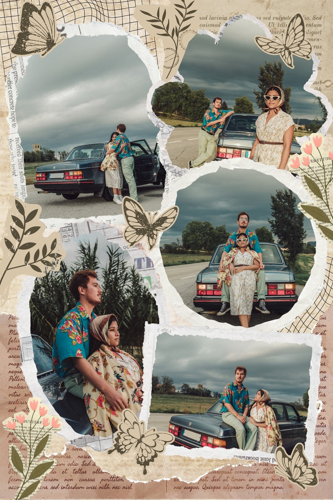 Free And Customizable Love Photo Collage Templates | Canva intended for Romantic Printable Collage Layout A4 Size