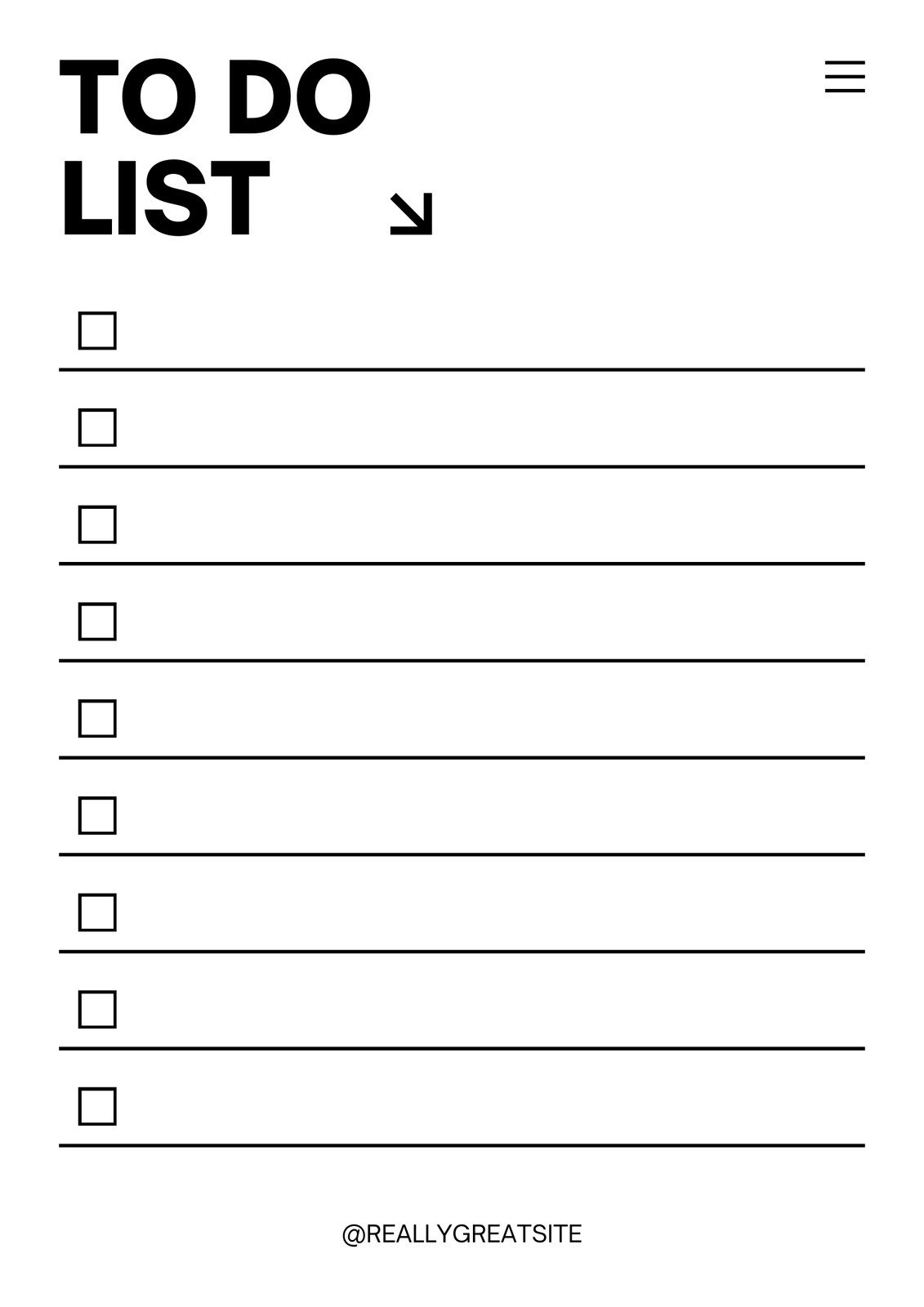 Free And Customizable To Do List Templates throughout Free Printable to Do Checklist