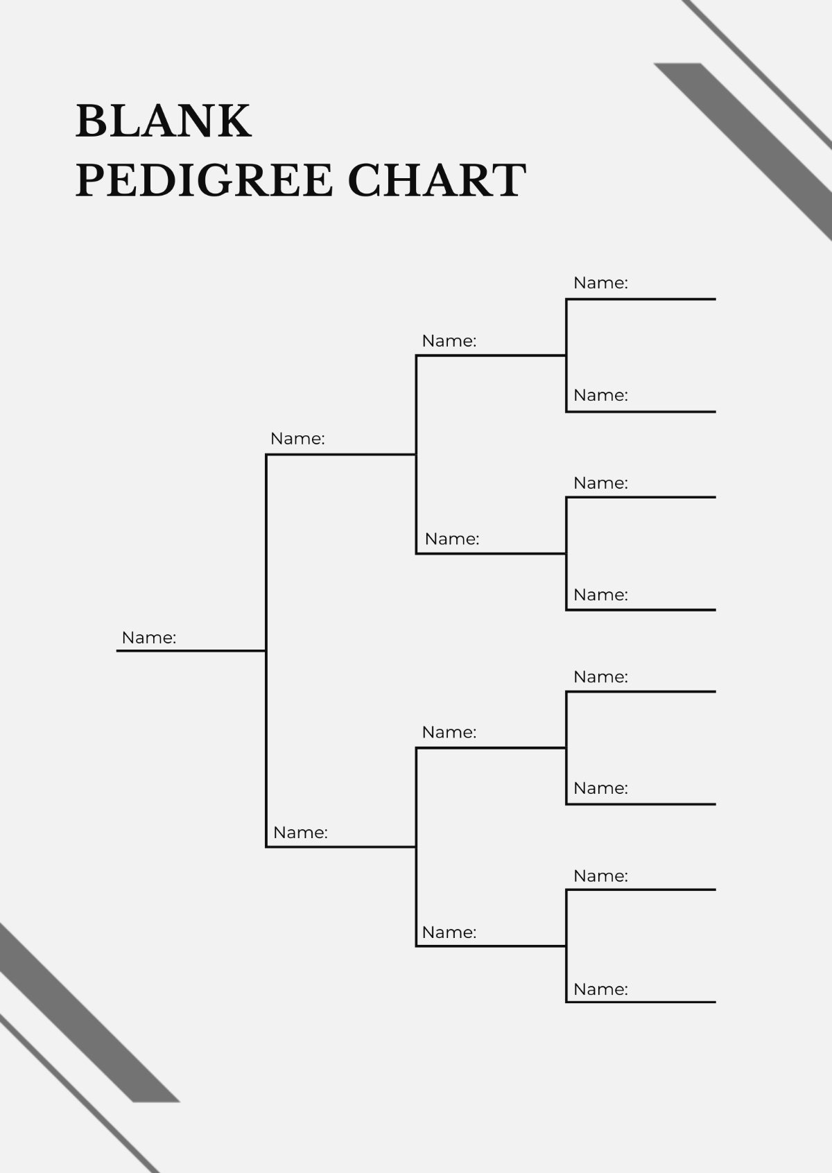 Free Blank Pedigree Chart Template To Edit Online throughout Free Printable Blank Pedigree Chart