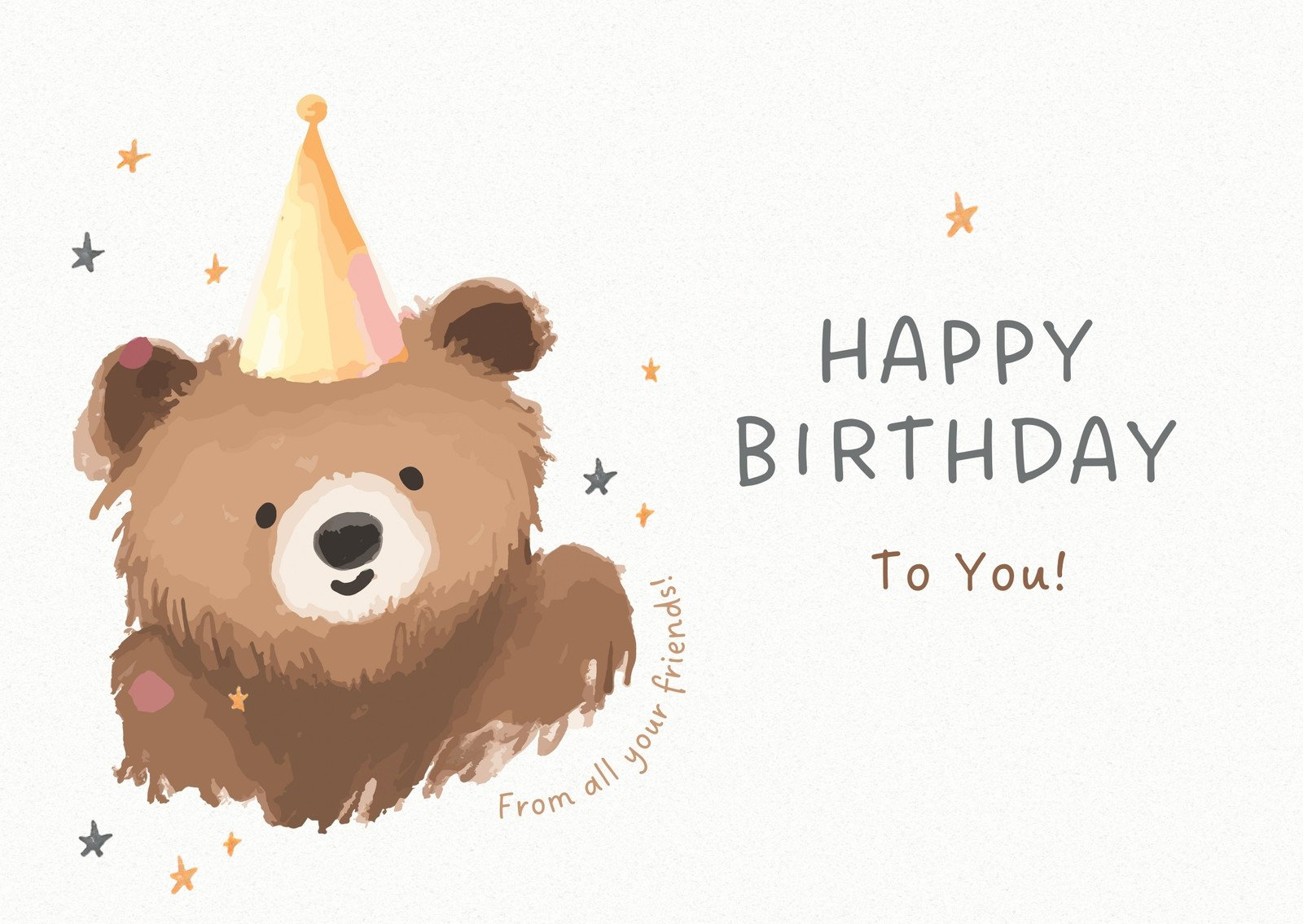 Free, Custom Printable Birthday Card Templates | Canva for Printable Birthday Cards For Teachers