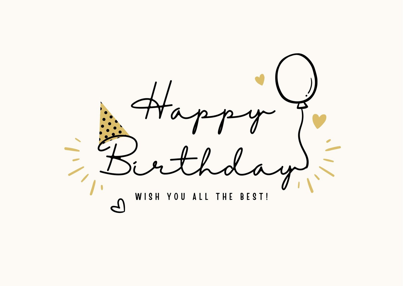 Free, Custom Printable Birthday Card Templates | Canva inside Free Printable Happy Birthday Cards