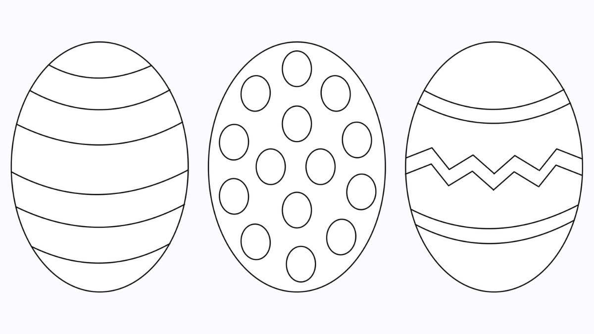 Free Easter Egg Template (+ 9 Easy Crafts!) - The Craft-At-Home Family with Free Easter Egg Template Printable