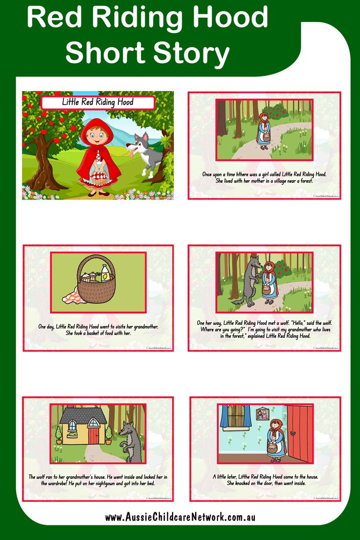 Free Little Red Riding Hood Story Posters regarding Red Riding Hood Printable Story