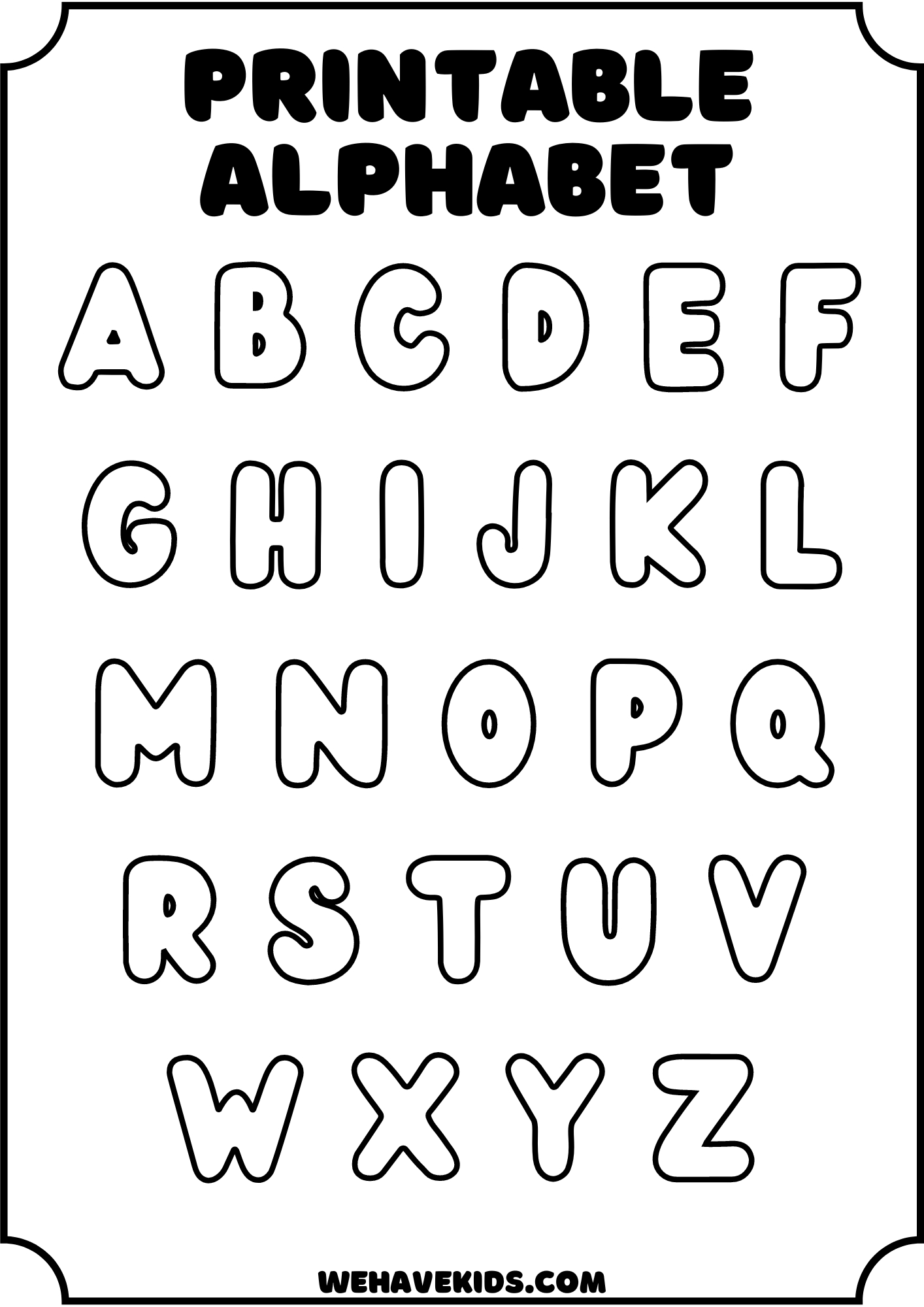 Free Printable Alphabet Stencils For Kids: Crafts, Decor, And More throughout Stencils For Letters Free Printable