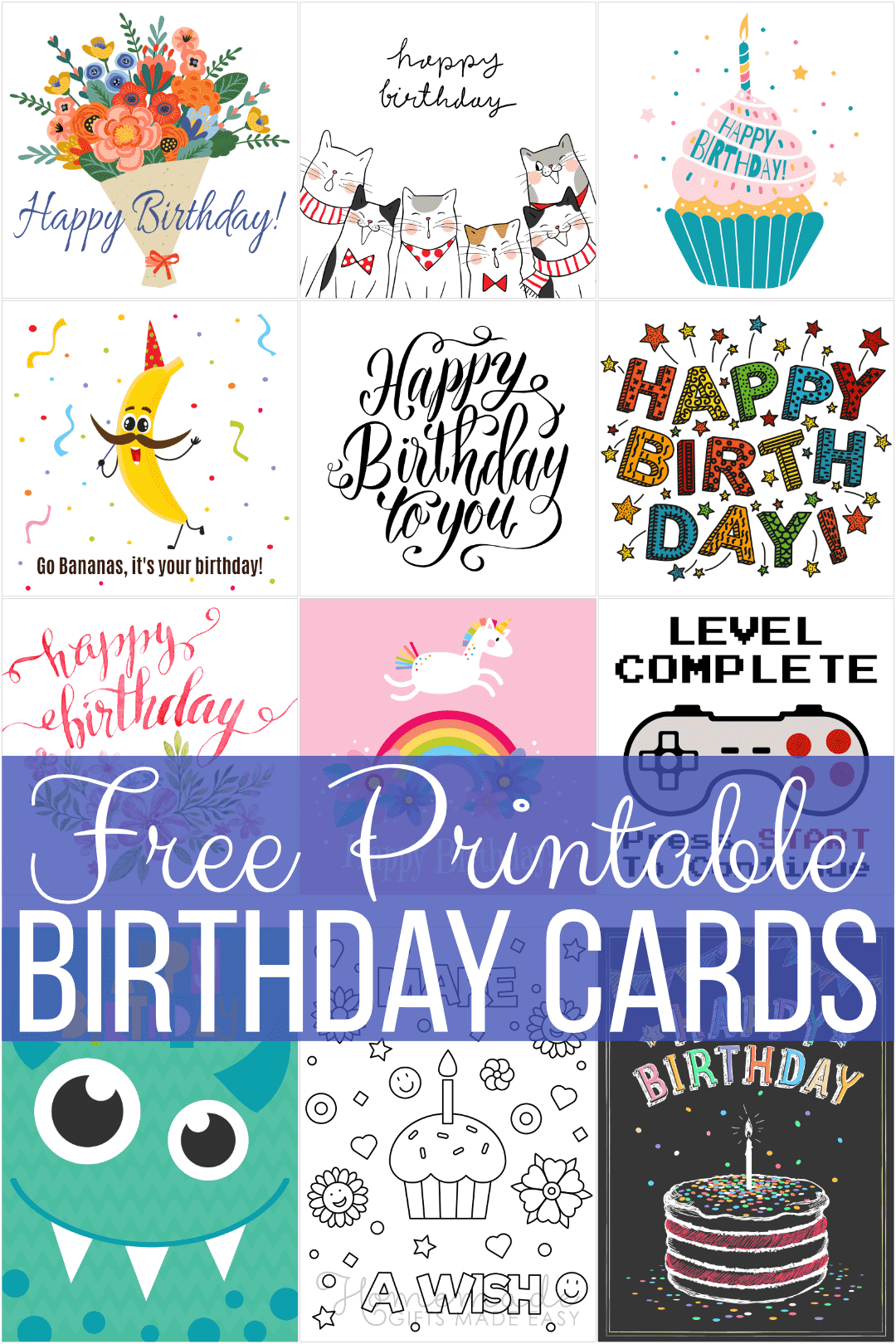 Free Printable Birthday Cards For Everyone pertaining to Free Printable Happy Birthday Cards