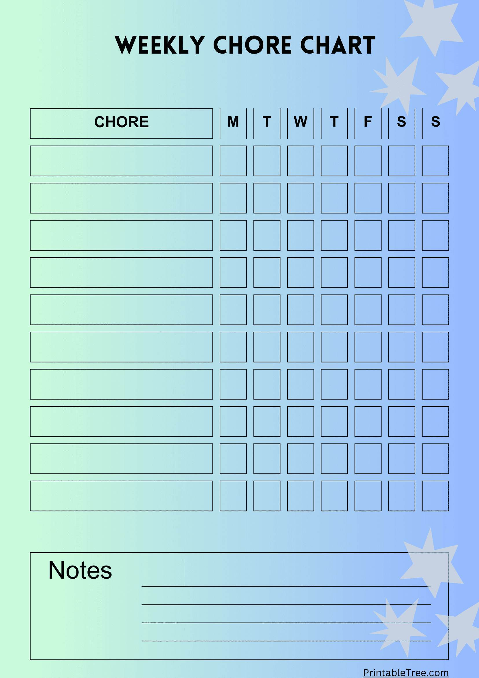 Free Printable Chore Chart Pdf Template For Kids within Pdf Free Printable Chore Charts