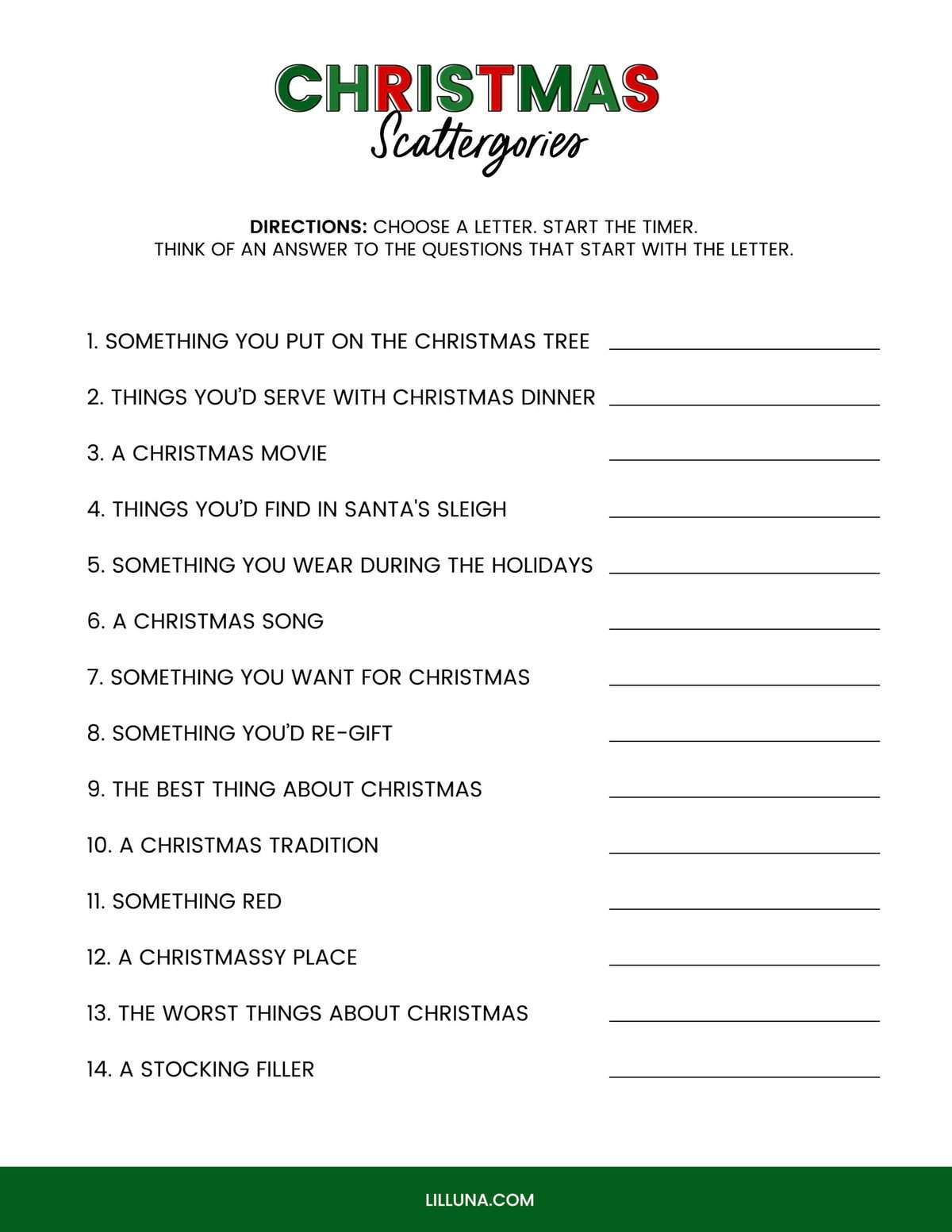 Free Printable Christmas Games {4 Freebies} | Lil' Luna with regard to Free Christmas Games For Adults Printable