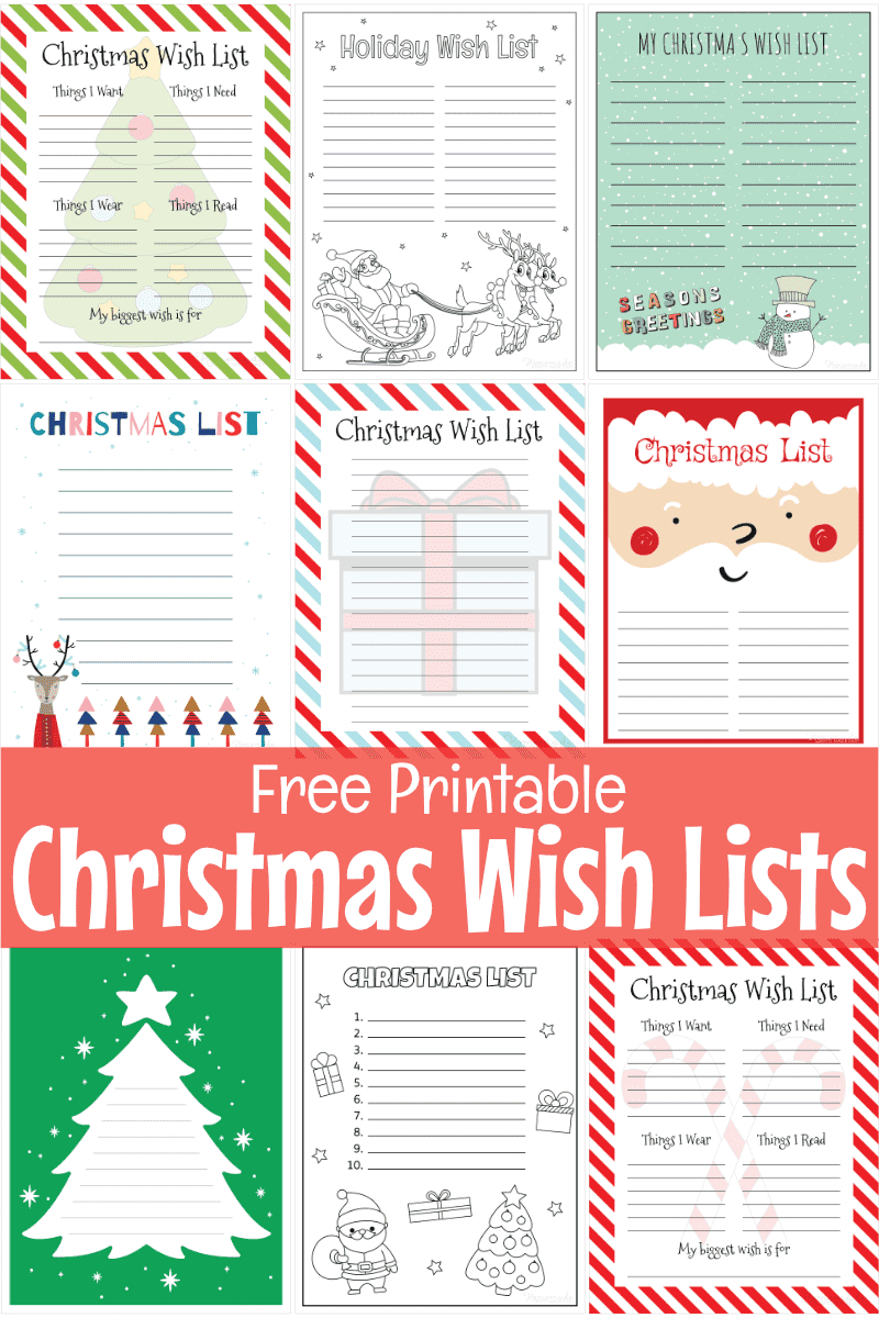 Free Printable Christmas Wish List Templates pertaining to Free Printable Xmas Wish List