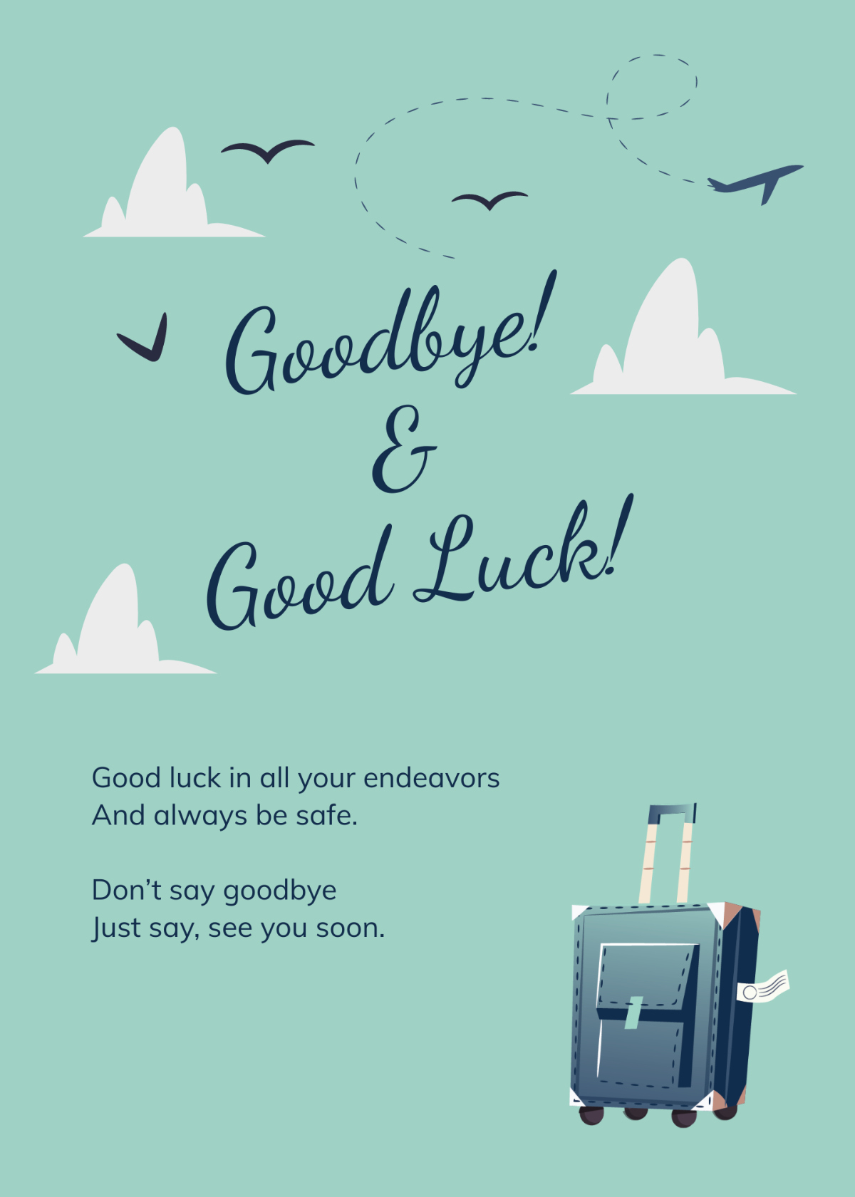Free Printable Farewell Card Template To Edit Online within Farewell Cards For Coworkers Printable