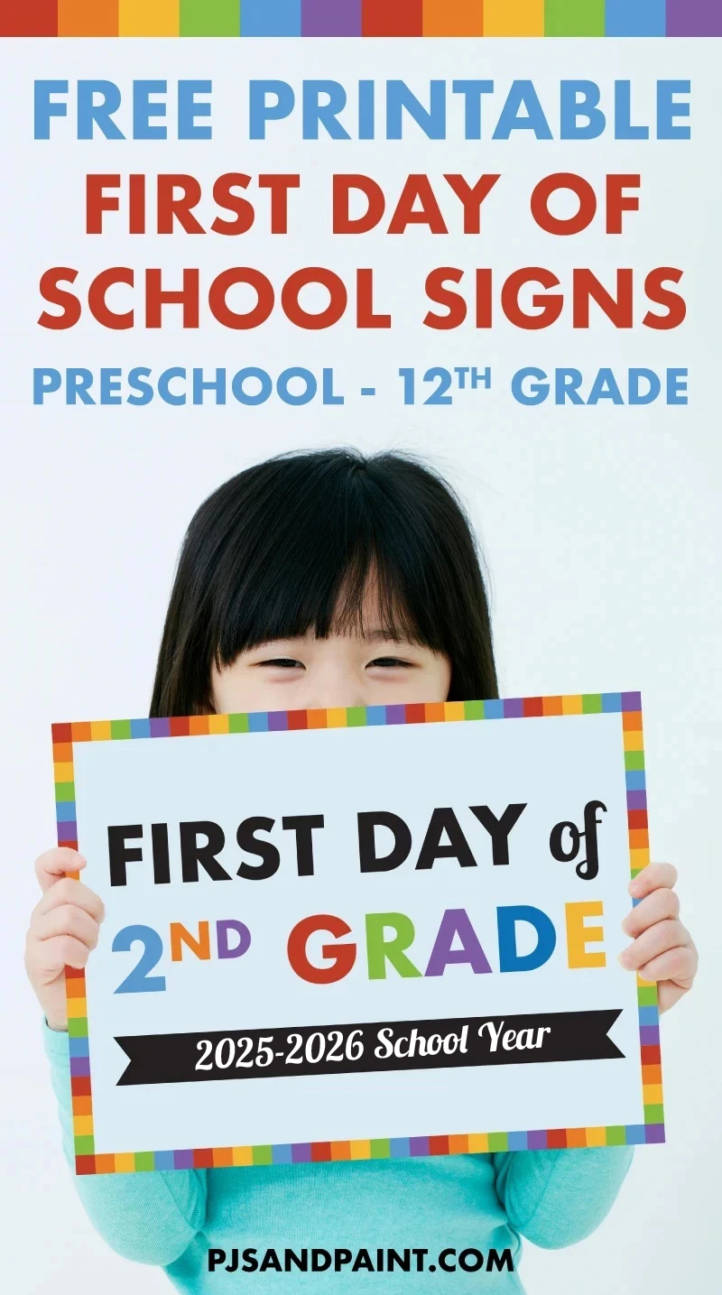 Free Printable First Day Of School Signs | Preschool - 12Th Grade with First Day of School Free Printable