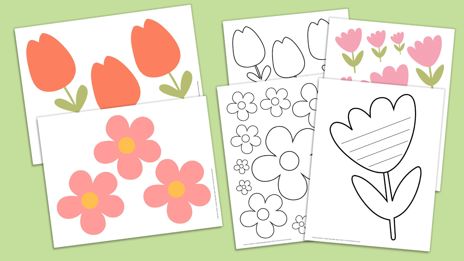 Free Printable Flower Template throughout Flowers For Bulletin Board Printable